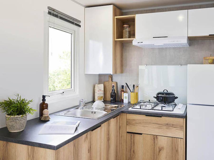 Camping l'Eden - Stacaravan 2 personen - Chalet Mobile Confort 1 slaapkamer in Bretignolles-sur-Mer, Loiredal