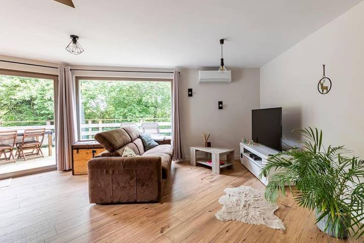 Location de vacances pour 4 personnes, avec Balcon et Jacuzzi ainsi que Terrasse et Vue à Soultzbach-les-Bains