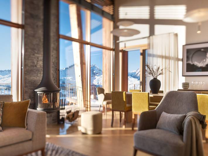 Chalet pour 14 personnes, avec Jacuzzi ainsi que Terrasse et Sauna dans Les Arcs
