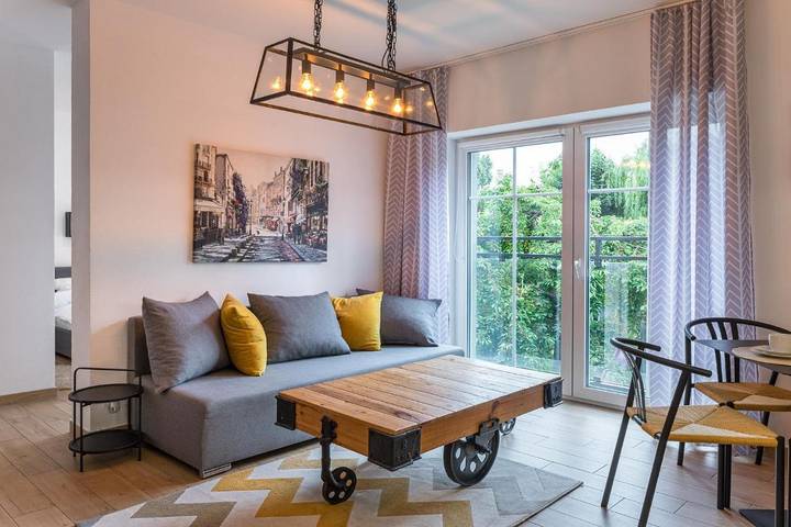 Apartament wakacyjny dla 2 osób, z Ogród w Zgorzelec