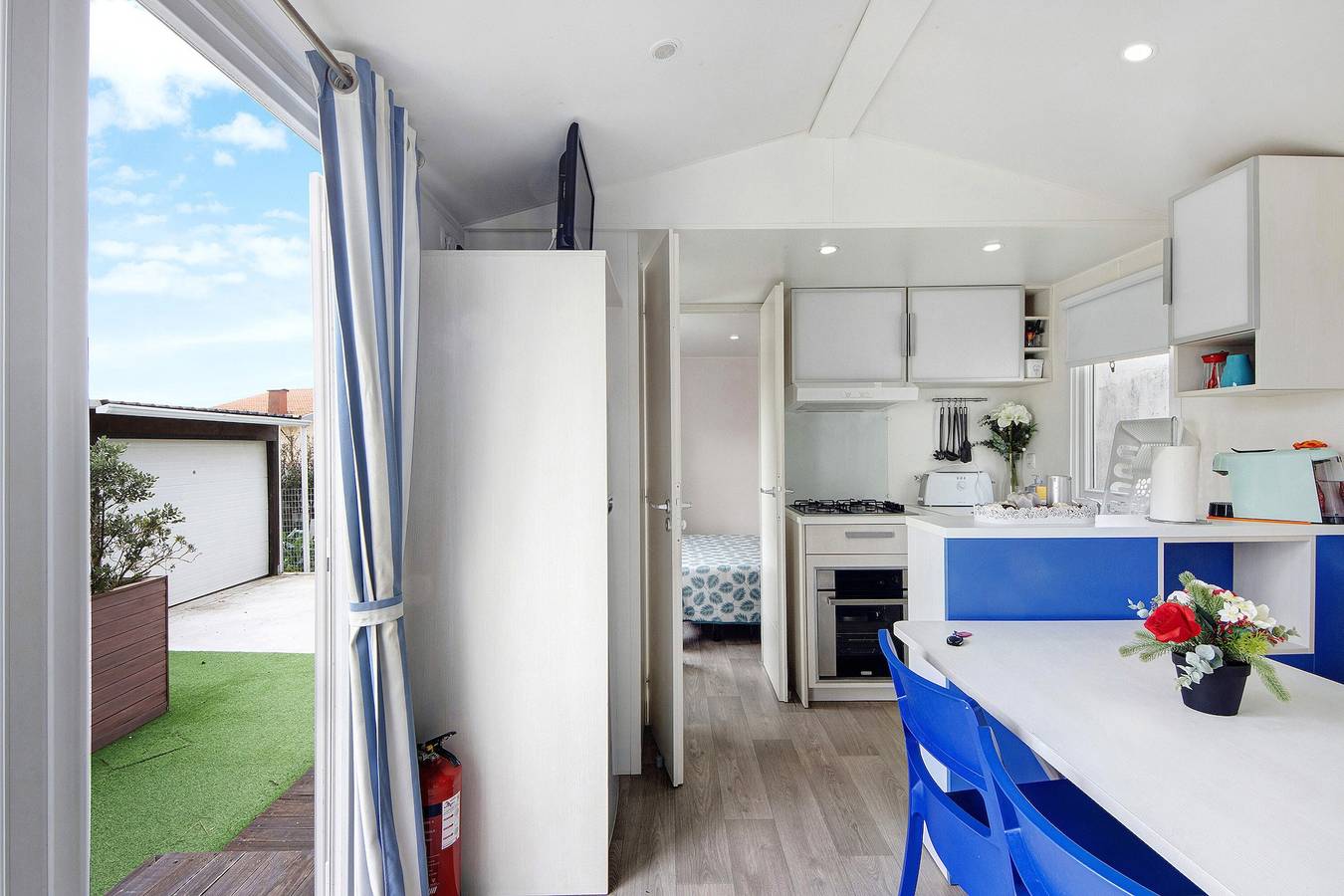 Casa móvel "Villa Granja Sol 1" com jardim partilhado e acesso Wi-Fi in São Félix da Marinha