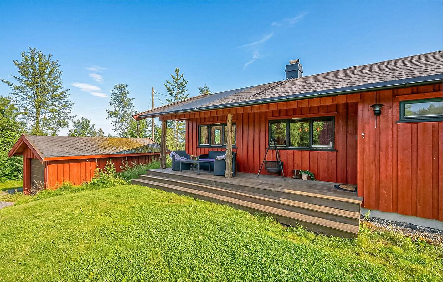 Feriehus for 4 personer med udsigt in Lardal