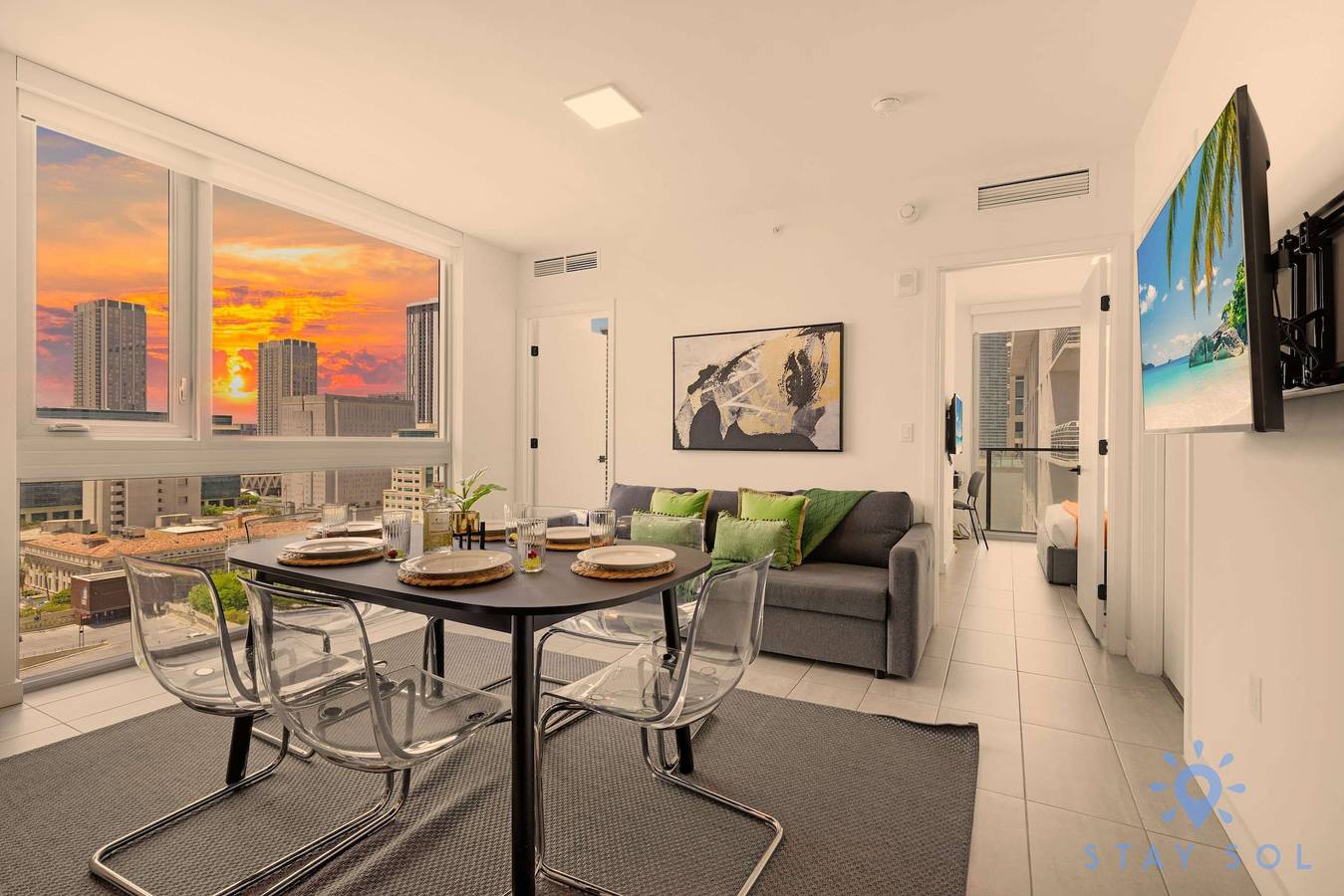 Ganze Wohnung, Ferienwohnung für 6 Personen mit Terrasse in Miami, Florida