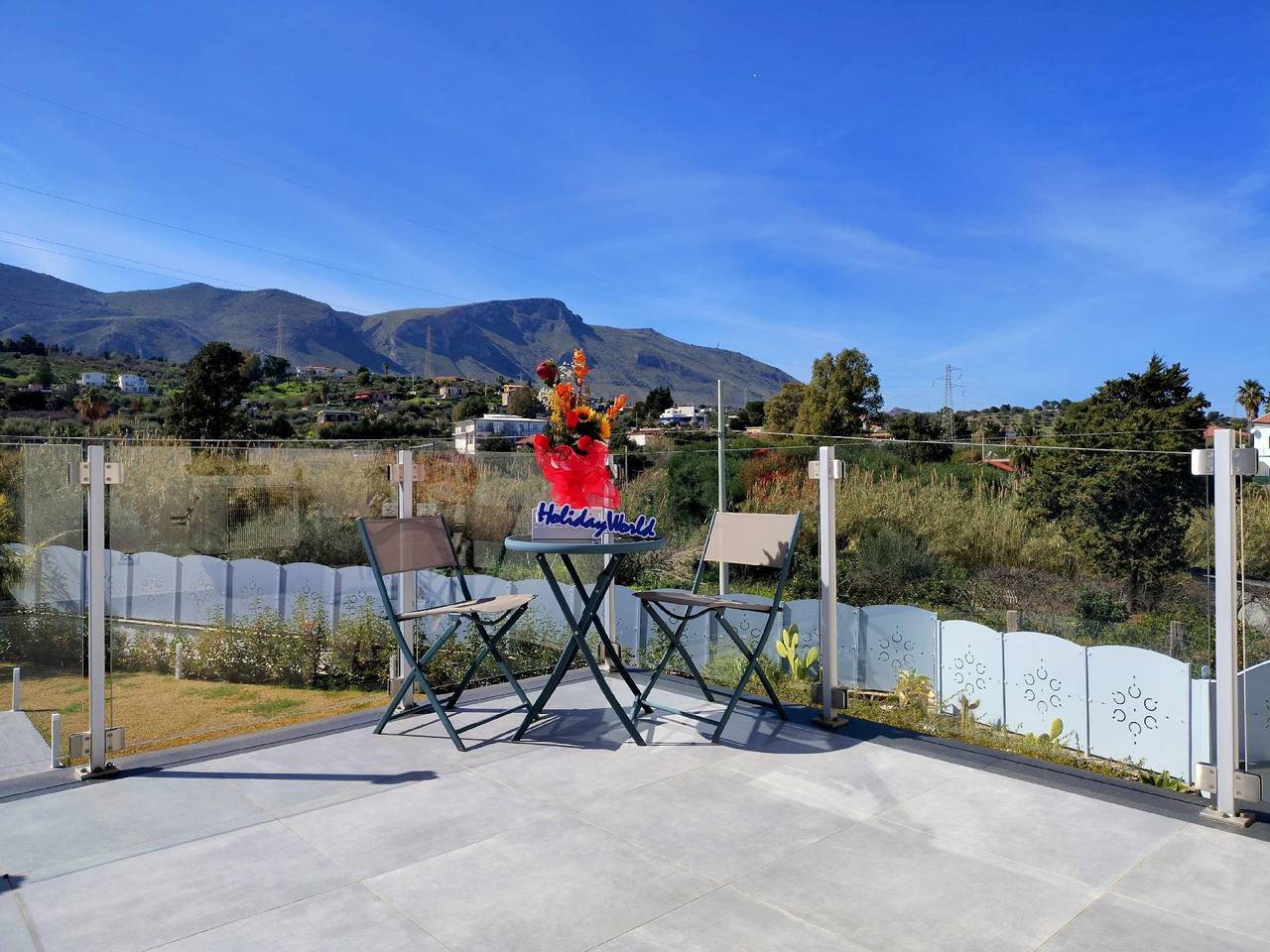Entire holiday apartment, Villa Luna Blu by Holiday World in Trabia, Palermo Province