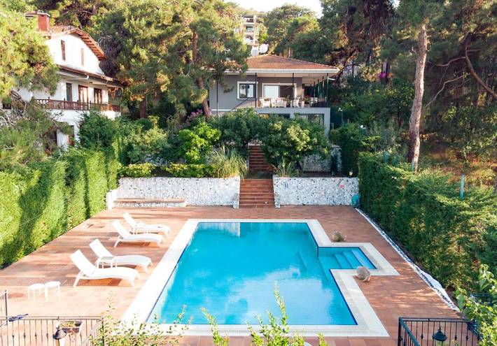 Villa pour 6 personnes, avec vue ainsi que jardin et piscine à Turquie