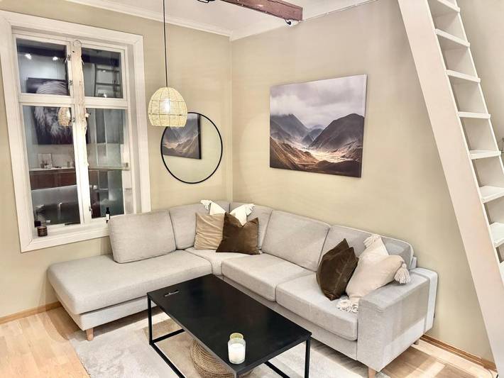 Gîte pour 3 personnes, avec jardin et vue dans Narvik