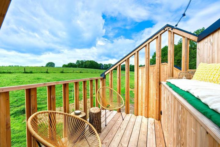 Location de vacances pour 4 personnes, avec vue ainsi que sauna et jardin dans la Province du Brabant wallon