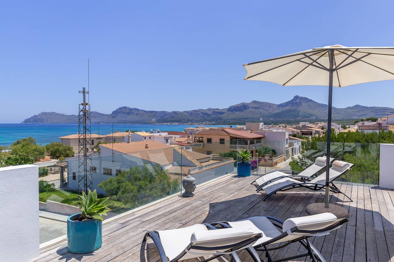 Modern Panoramic Sea View House Mallorca in Playa Son Serra de Marina, Santa Margalida