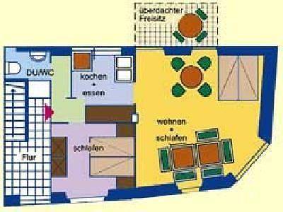 Ferienwohnung für 2 Personen, mit Balkon an der Mosel - 3