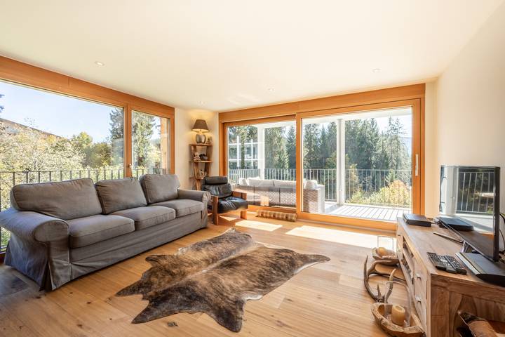 Ferienwohnung für 4 Personen, mit Balkon in Laax