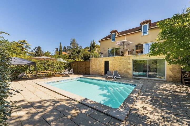 Maison de vacances pour 6 personnes, avec jardin à Souillac