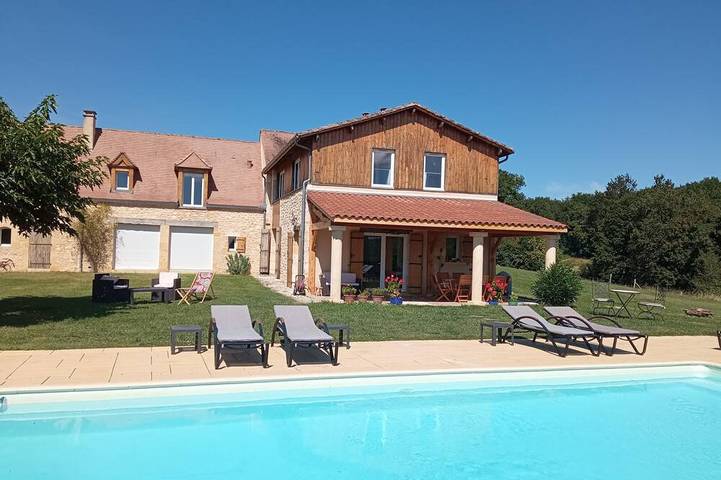 Location de vacances pour 7 personnes, avec Terrasse et Jardin à Saint-Félix-de-Villadeix
