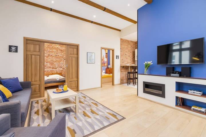 Entire apartment, Spacious apartment in Kazimierz | Terrace | For 6 people in Kazimierz, Cracow