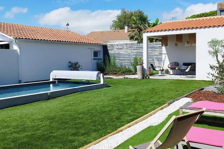 Maison de vacances pour 6 personnes, avec Terrasse et Piscine à L'Houmeau