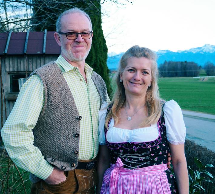 Ganze Ferienwohnung, Lechnerhof - Ferienwohnung Abendrot, 35 qm Erdgeschoss, 1 separates Schlafzimmer in Höslwang, Chiemsee