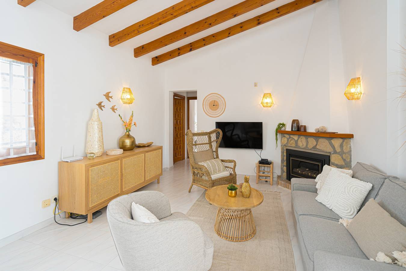 Casa de vacaciones 'Villa Mellizo' con piscina privada, Wi-Fi y aire acondicionado in Venta Lanuza, Campello