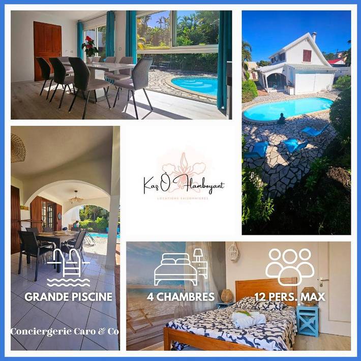 Villa pour 12 personnes, avec vue ainsi que piscine et jardin