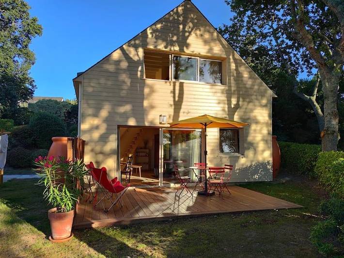 Maison de vacances pour 4 personnes, avec jardin ainsi que vue et bassin pour enfant, animaux acceptés à Fouesnant