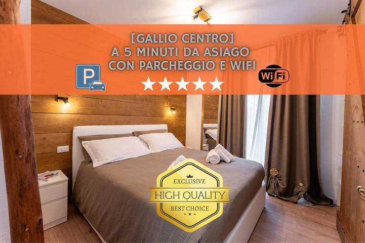 Appartamento per 4 persone, con panorama e balcone in Gallio