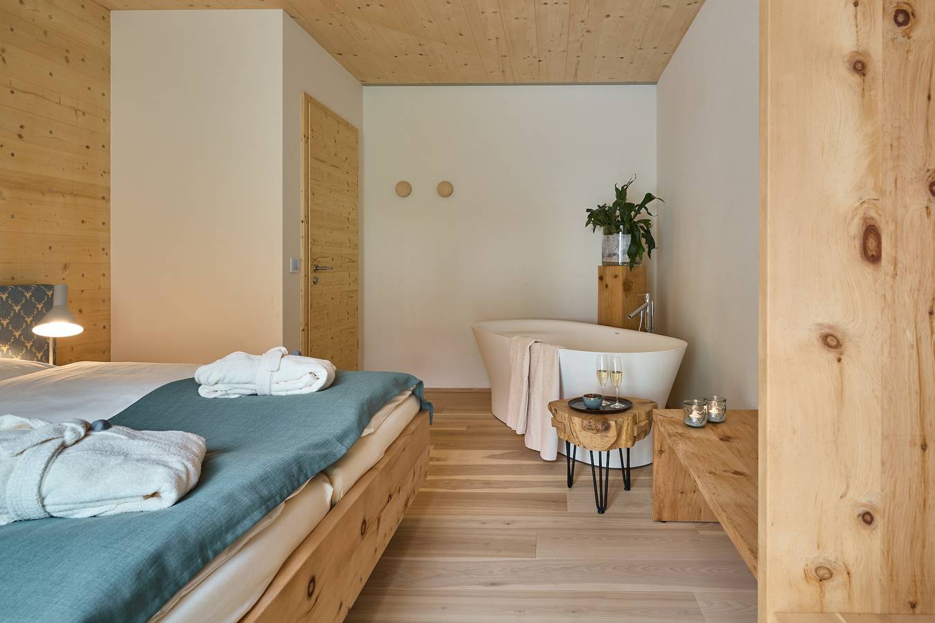 Ganze Ferienwohnung, Naturferienwohnung Weitsicht - Ferienwohnung, 86 qm, 1 Schlafzimmer, Badezimmer mit Sauna, max. 2 Personen in Elzach, Südschwarzwald