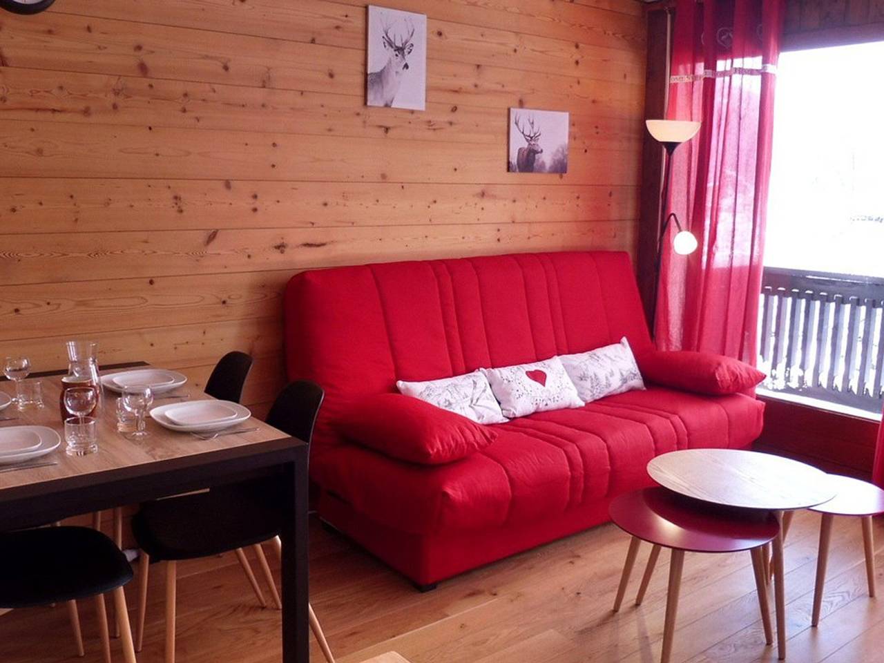 Ganze Wohnung, Gemütliche 2-Zimmer-Wohnung, Skiaufbewahrung, Parkplatz, ideale Lage, bis 6 Personen in Notre-Dame-de-Bellecombe, Albertville und Umgebung