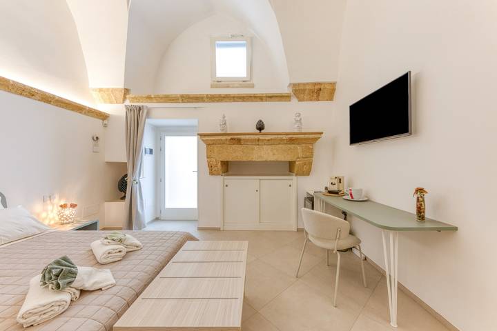 Room 'Casa Sant'Anna 1' with Air Conditioning in Presicce, Taranto-bugten