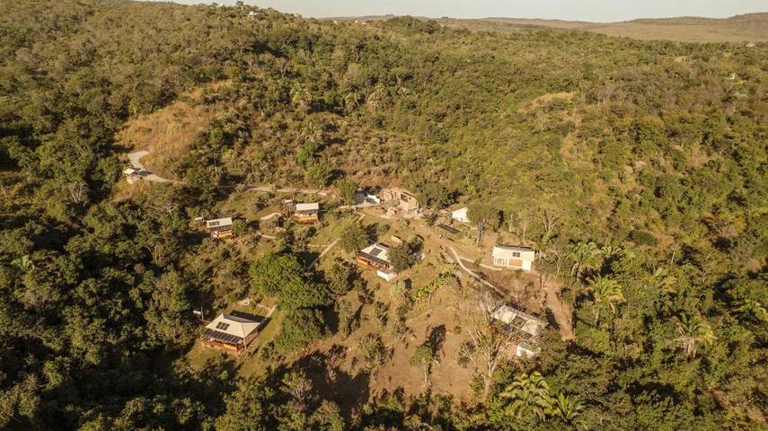 Chalet para 2 personas, con vistas y piscina además de jardín y balcón en Brasil