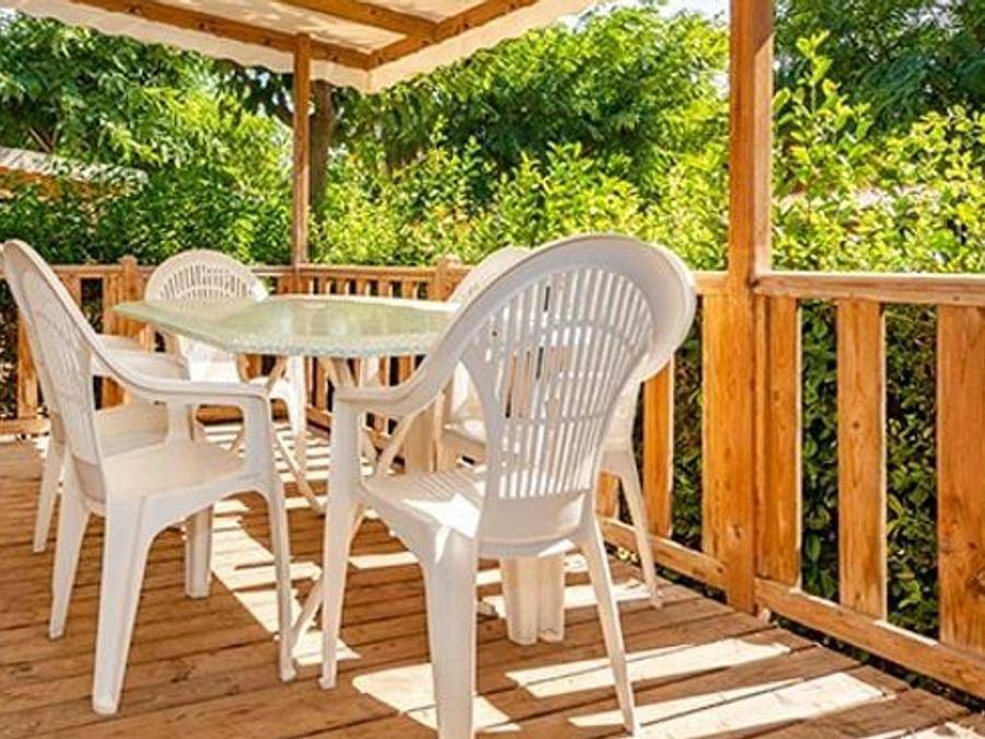 Camping La Falaise Narbonne Plage - Mobile home 6 persons - Classic | 3 Bedrooms | 6 Pers. | Raised terrace in Narbonne Plage, Narbonne