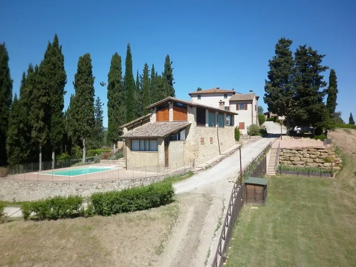 Rustico per 5 persone, con piscina e vista lago nonché panorama e giardino - 1