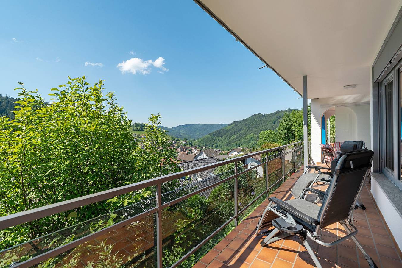 Ganze Wohnung, Ferienwohnung 'Kuckuckslockennest' mit Bergblick, privater Terrasse und Wi-Fi in Seebach, Mittlerer Schwarzwald