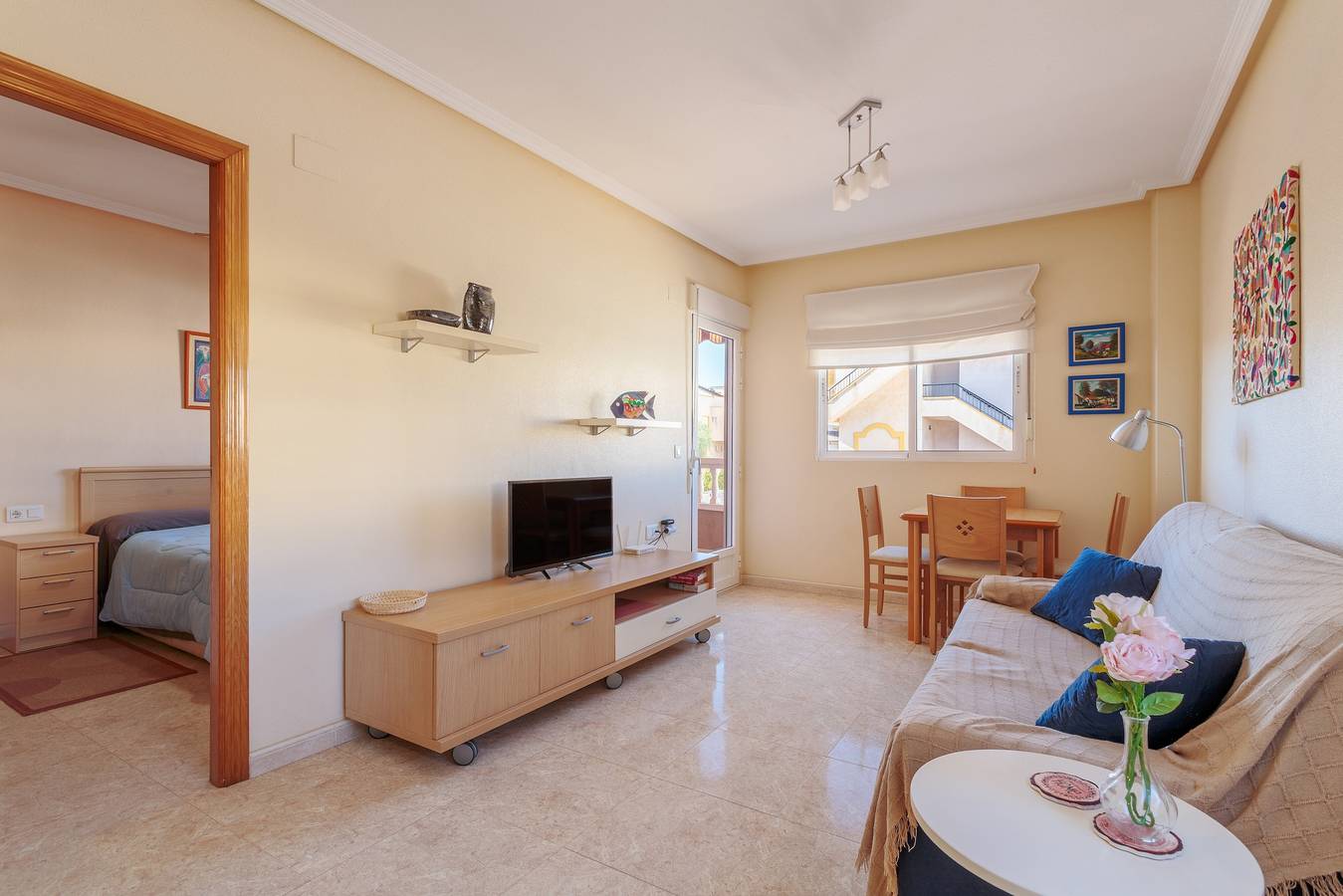 Ganze Wohnung, Ferienwohnung 'Apartamento Salamanca 4' mit Gemeinschaftspool, Wi-Fi und Klimaanlage in Santa Pola, Costa Blanca