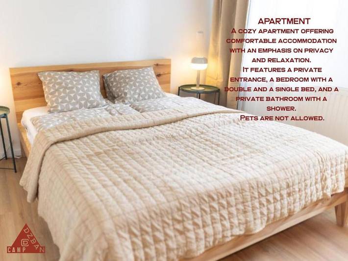 Camping pour 5 personnes, avec jardin et vue