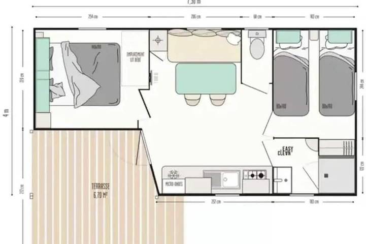 Zecamping 3* animaux acceptés locatif Tv clim 23m2 4 pers in Gex