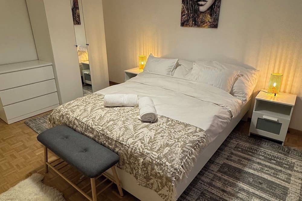 Appartamento intero, 6th floor, amazing 2-bedroom apartment in charming Eaux-Vives, Genève in Les Eaux-Vives, Ginevra