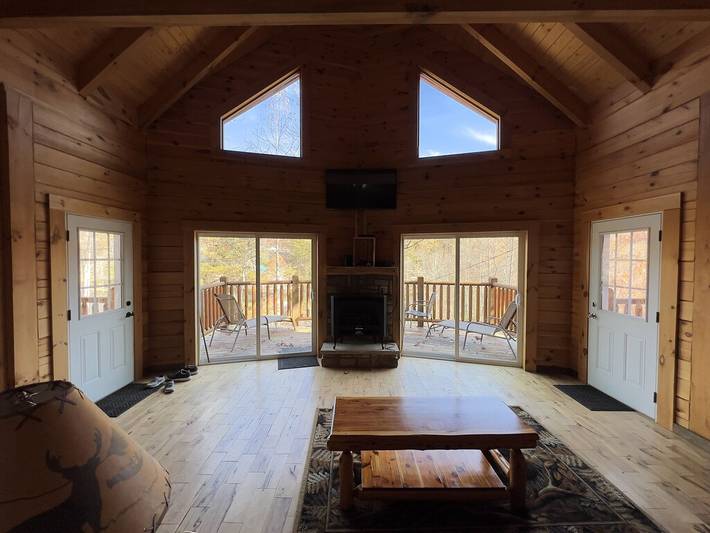 Blockhütte für 4 Personen, mit Balkon - 1