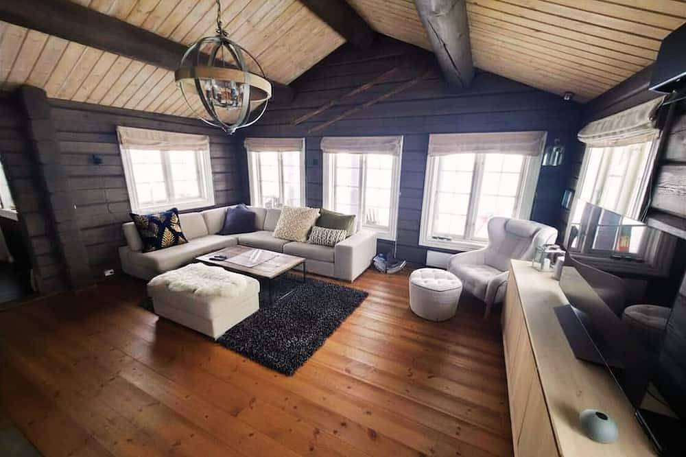 Schöne klassische Kabine mit Sauna und Whirlpool in Trysil