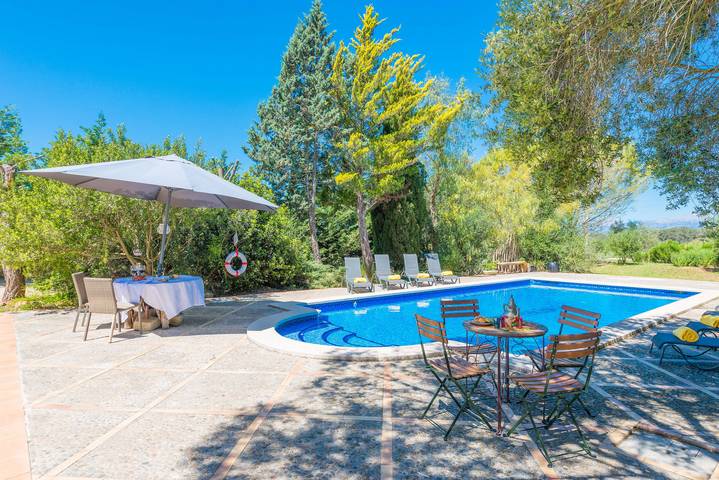 Finca für 10 Personen, mit Terrasse und Garten in Sineu - 4