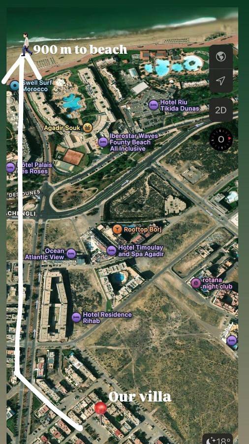 Villa pour 8 personnes, avec terrasse et vue, animaux acceptés à Agadir - 2