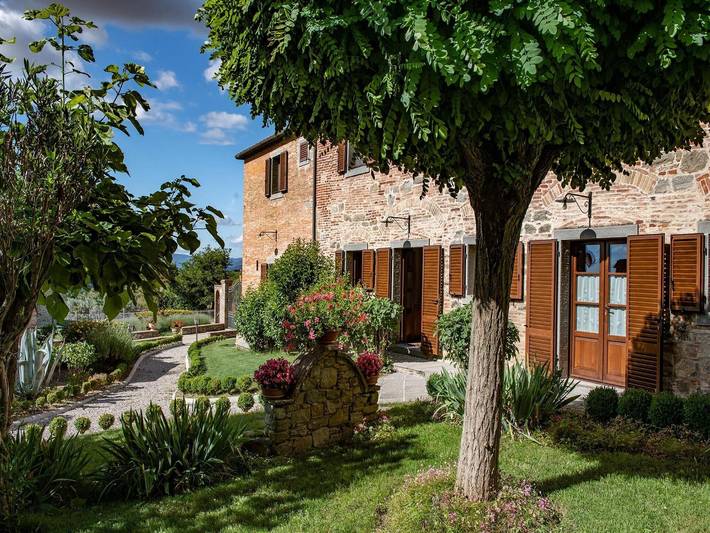Agriturismo voor 19 personen, met terras en zwembad in Cortona