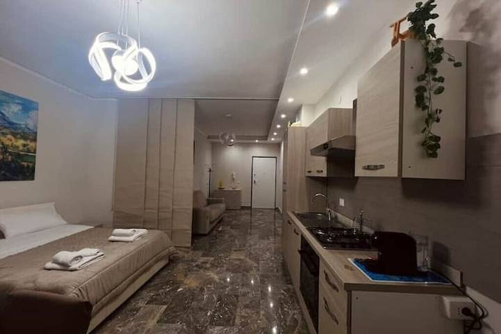 Appartamento intero, Campania Apartment Pompei Luxury - 150m dalla stazione - 5km da Pompei in Poggiomarino, Parco nazionale del Vesuvio