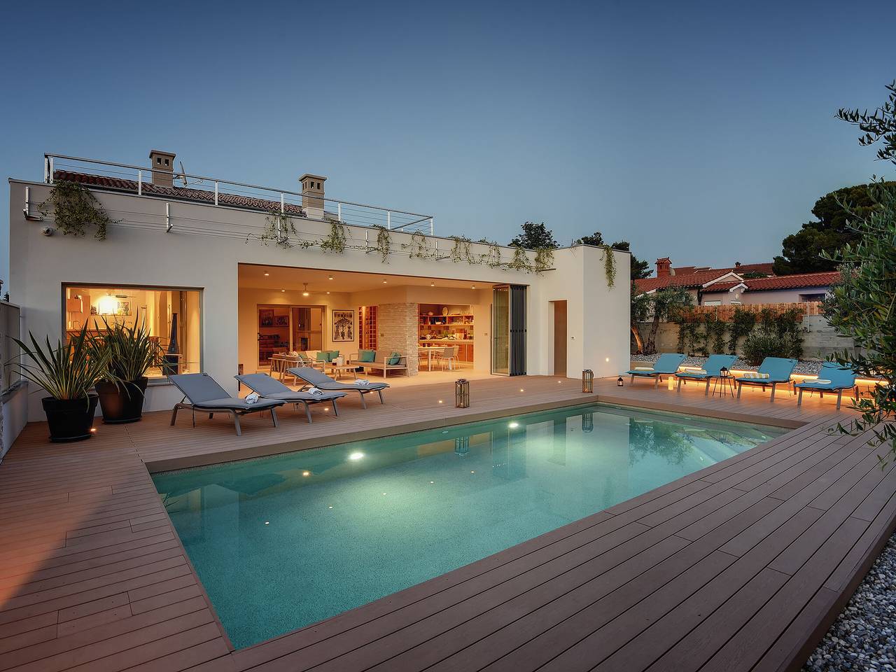 Villa in Stinjan mit Pool und Meerblick in Stinjan, Pula