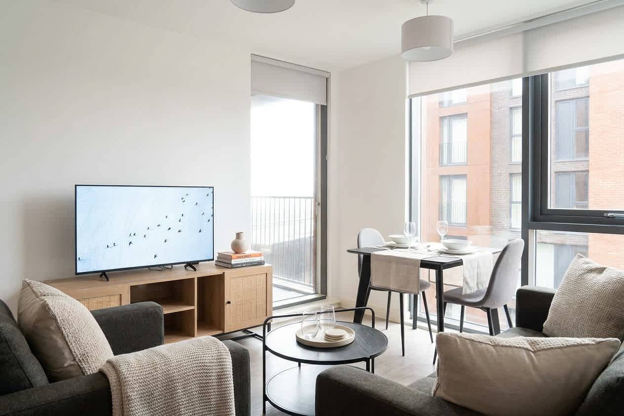Appartement entier, Central Manchester 1Br Apartment with Balcony in Grand Manchester