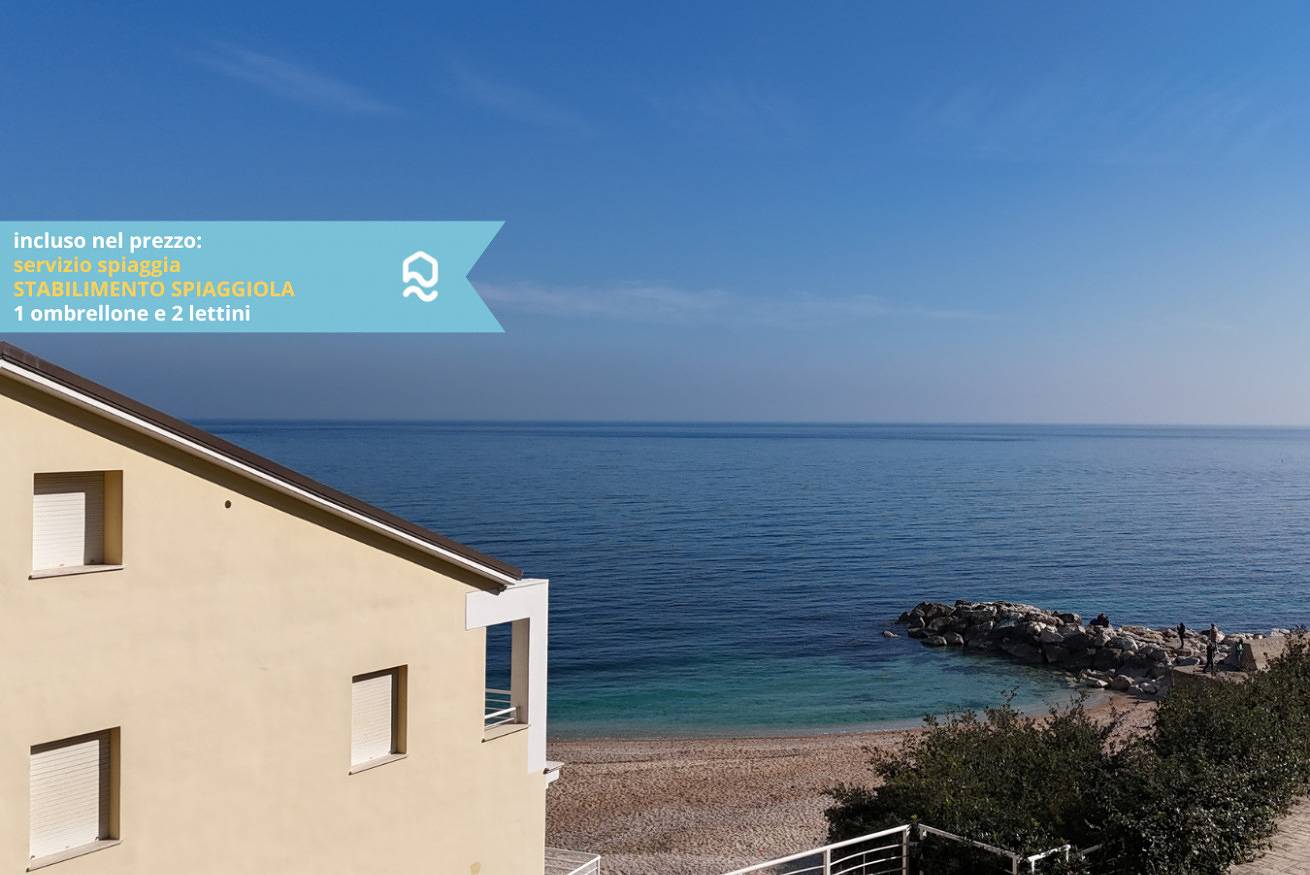 Appartamento intero, Sogni blu - Numana, bilocale fronte mare super accessoriato in La Spiaggiola (Numana), Numana