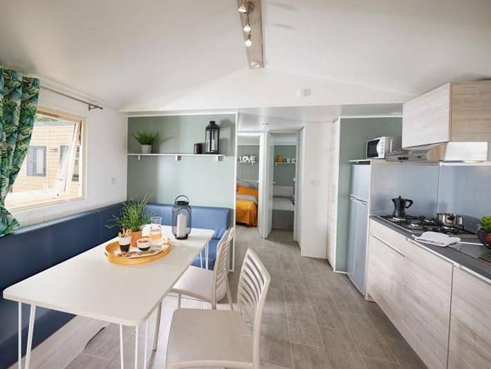 Flower Camping des 2 Rivières - Mobilheim 6 personen - Comfort Tv - 3 Schlafzimmer + Terrasse in Offranville, Dieppe und Umgebung