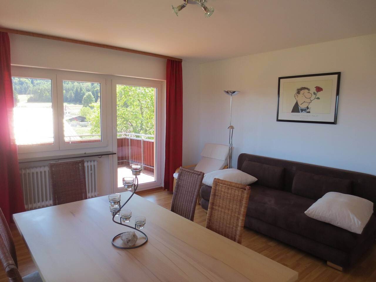 Entire apartment, Apartment 'Gästehaus Erika, Obergeschoss' with Private Garden, Balcony and Wi-Fi in Wiechs am Randen, Tengen