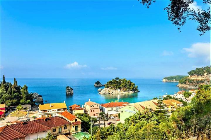 Vakantieappartement voor 3 personen, met uitzicht en tuin in Parga