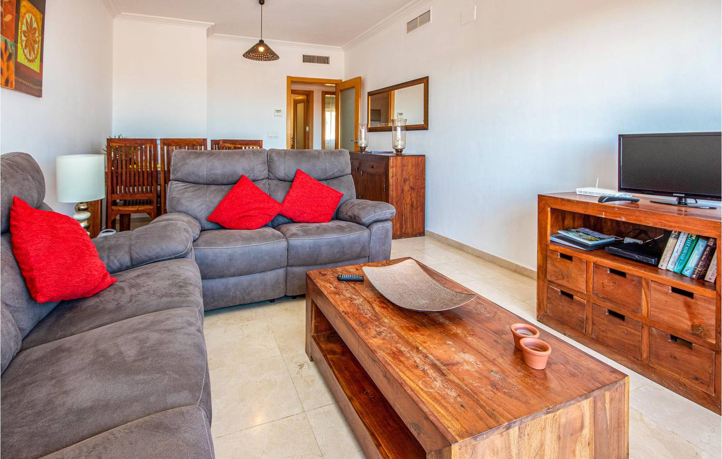 Entire holiday apartment, Sea View Apartment with Pool, Garage & WiFi in Casares del Sol, Casares