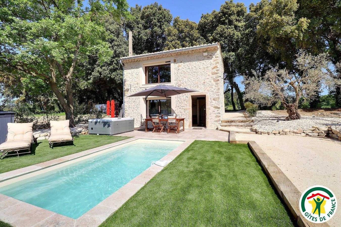 Gîte für 2 Personen mit Sauna in Rousset-les-Vignes, Nyons und Umgebung