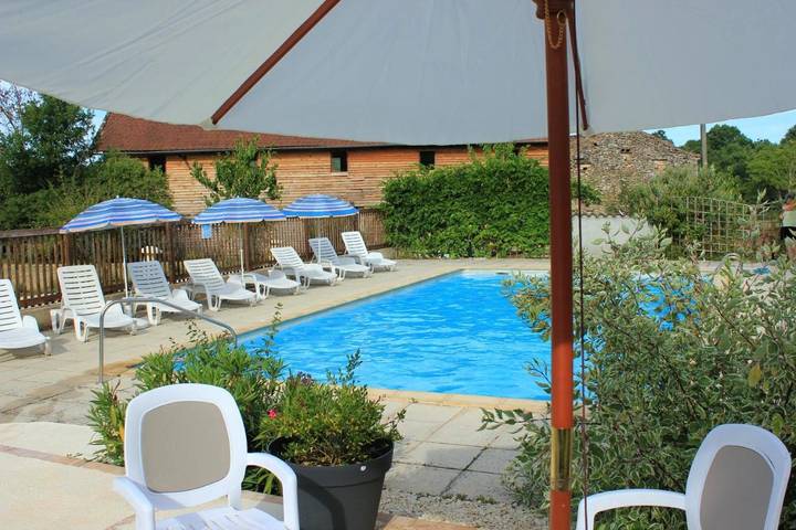 Maison de vacances pour 8 personnes, avec jardin ainsi que piscine et vue