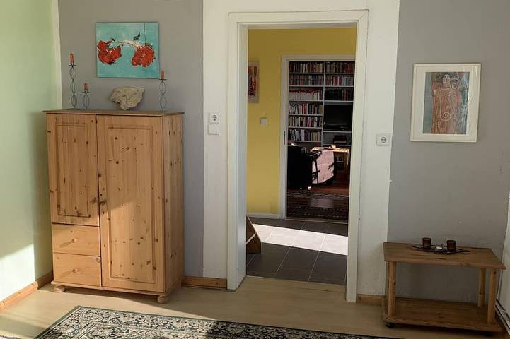 Schönes Ferienhaus mit großem Garten, weitem Blick und viel Natur in Zemitz, Vorpommern Greifswald